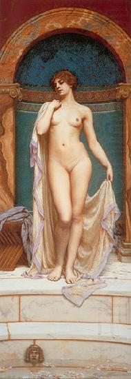 John William Godward Venus at the Bath china oil painting image